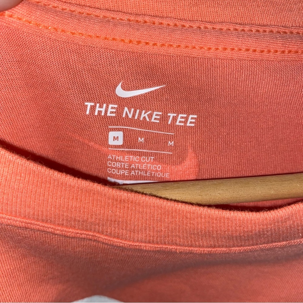 Nike Coral Pink Vertical Logo Tee - Picture 4 of 4